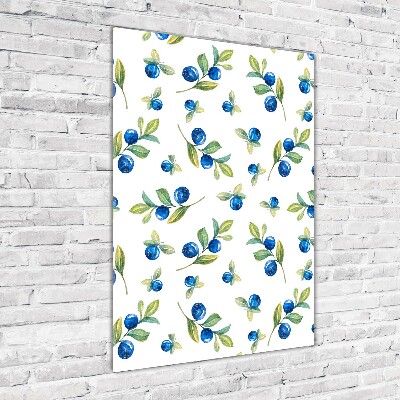 Glasbild vertikales Beeren