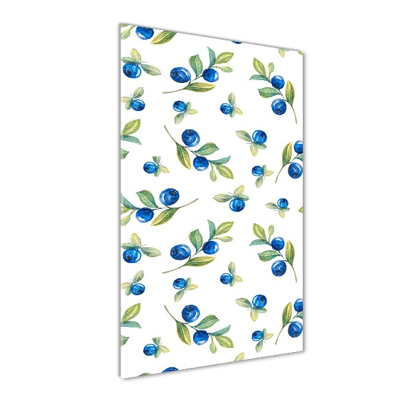 Glasbild vertikales Beeren
