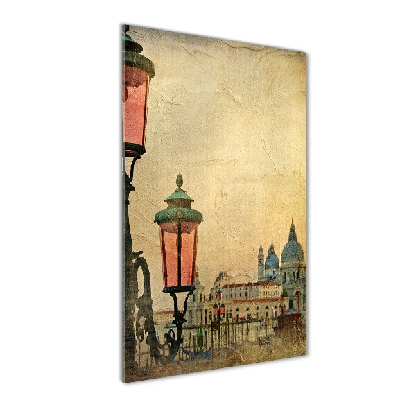 Glasbild vertikales Venedig, Italien