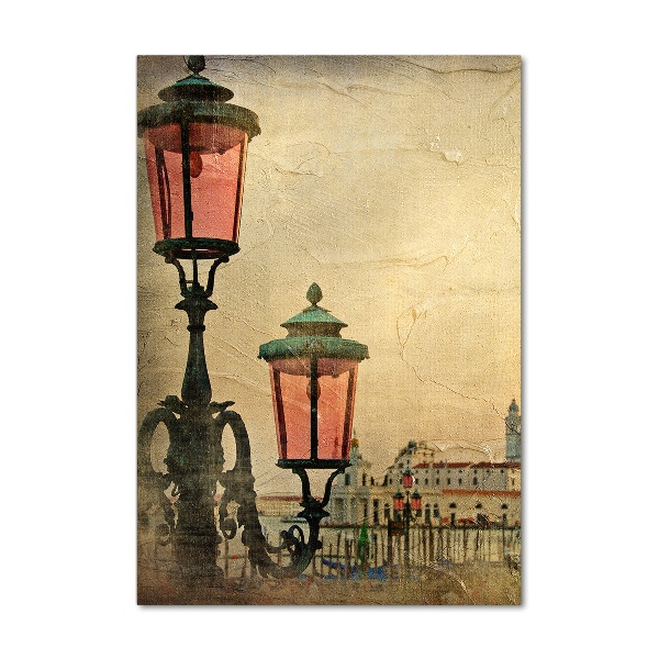 Glasbild vertikales Venedig, Italien