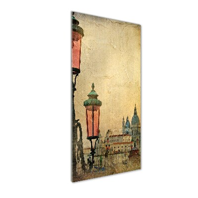 Glasbild vertikales Venedig, Italien