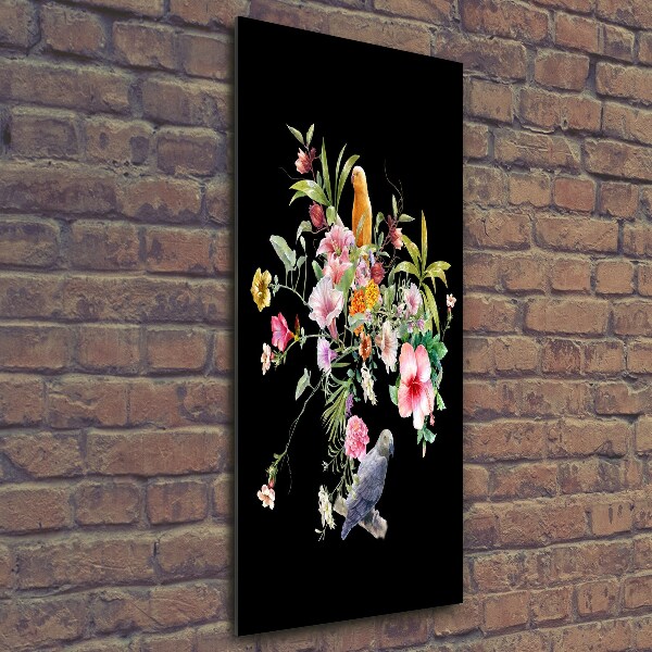 Bild aus glas vertikales Hawaiianisches Muster