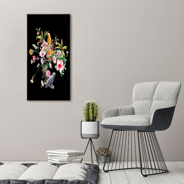 Bild aus glas vertikales Hawaiianisches Muster