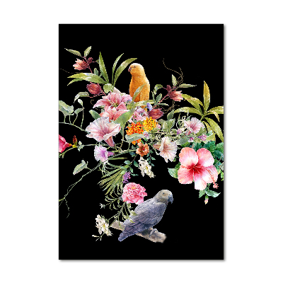 Bild aus glas vertikales Hawaiianisches Muster