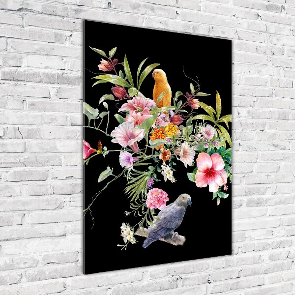 Bild aus glas vertikales Hawaiianisches Muster