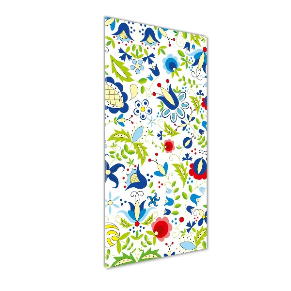 Foto auf glas vertikales Ethnisches Muster