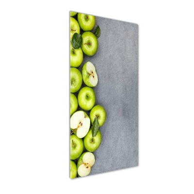 Bild aus glas vertikales Grüne Äpfel