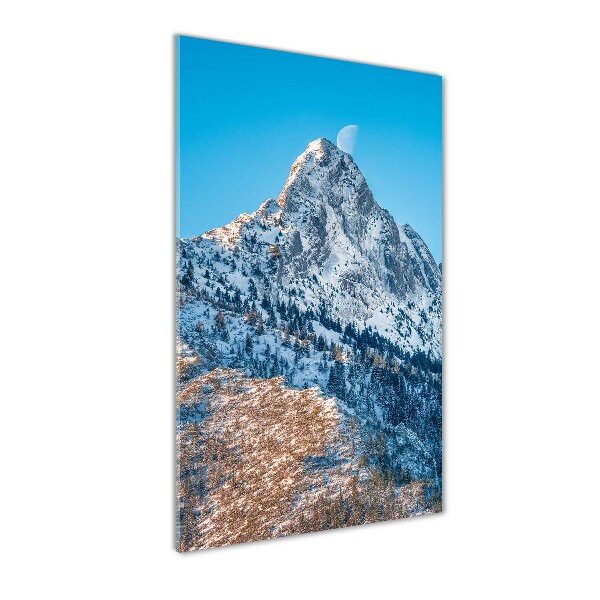 Glasbild vertikales Giewont Tatra Gebirge