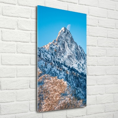 Glasbild vertikales Giewont Tatra Gebirge