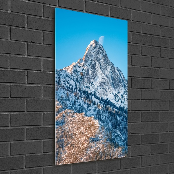 Glasbild vertikales Giewont Tatra Gebirge