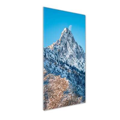 Glasbild vertikales Giewont Tatra Gebirge