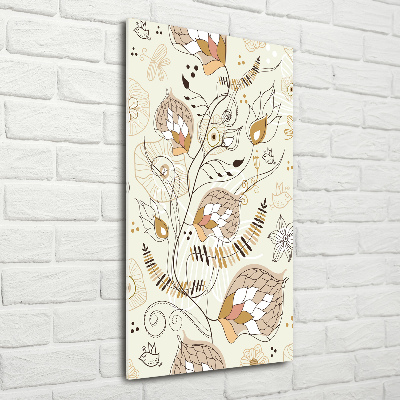 Foto auf glas vertikales Ornamente