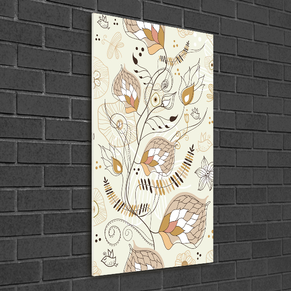 Foto auf glas vertikales Ornamente