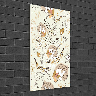 Foto auf glas vertikales Ornamente