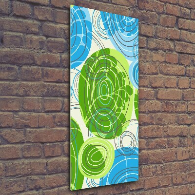 Glasbild vertikales Abstraktion