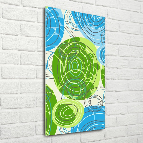 Glasbild vertikales Abstraktion