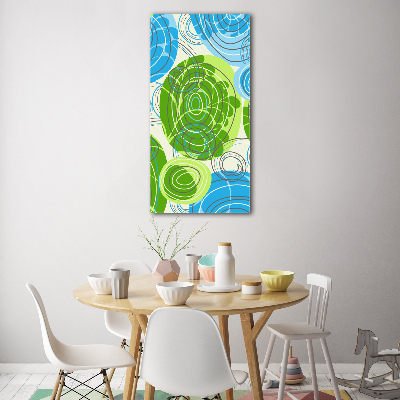 Glasbild vertikales Abstraktion