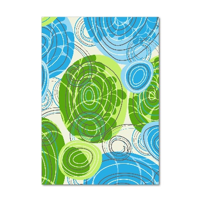 Glasbild vertikales Abstraktion