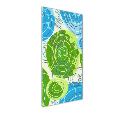 Glasbild vertikales Abstraktion