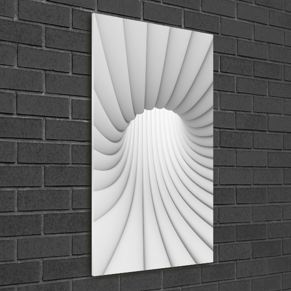 Bild aus glas vertikales Abstrakter Tunnel