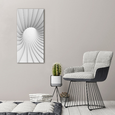 Bild aus glas vertikales Abstrakter Tunnel