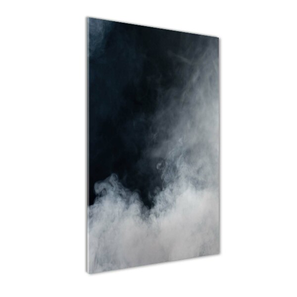 Foto auf glas vertikales Weißer Rauch