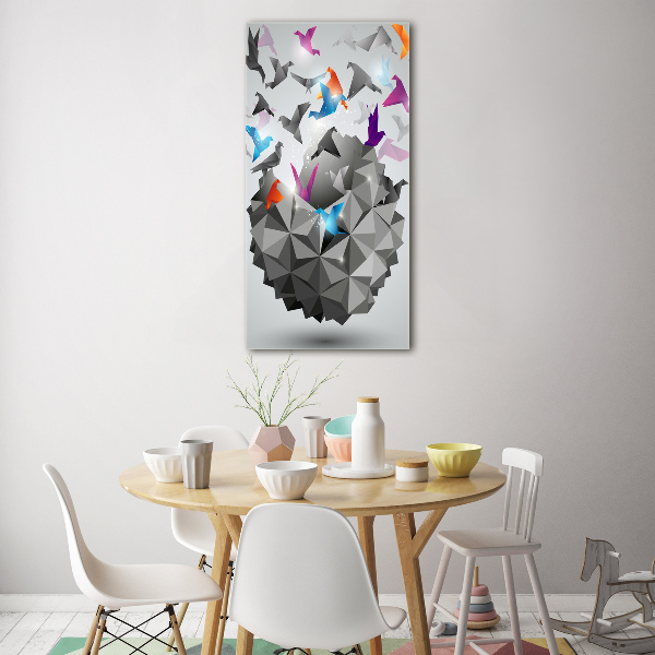 Foto auf glas vertikales Papierfreiheit