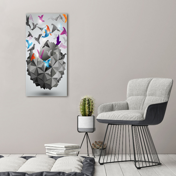 Foto auf glas vertikales Papierfreiheit