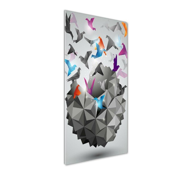 Foto auf glas vertikales Papierfreiheit