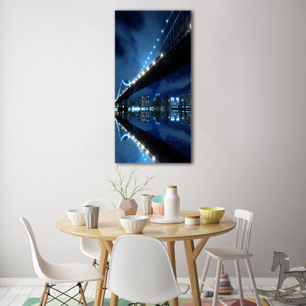 Bild aus glas vertikales Manhattan, New York