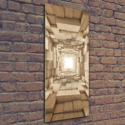 Bild aus glas vertikales Bunte Stoffe