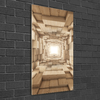 Bild aus glas vertikales Bunte Stoffe