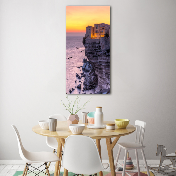 Bild aus glas vertikales Klippenhäuser