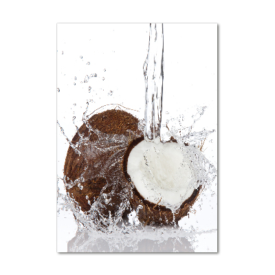 Foto auf glas vertikales Kokosnuss