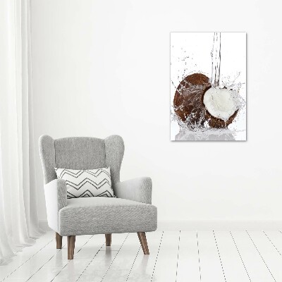 Foto auf glas vertikales Kokosnuss