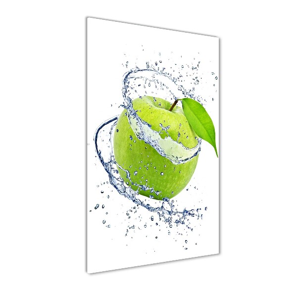 Bild aus glas vertikales Grüne Äpfel