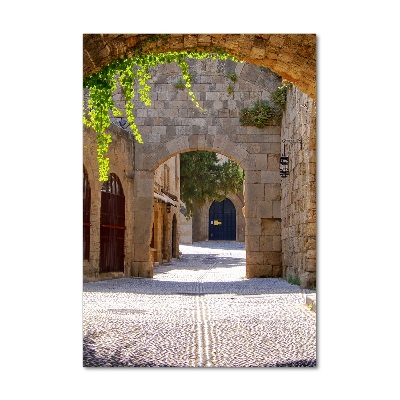 Bild aus glas vertikales Charmante Straßen