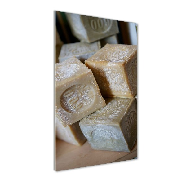 Foto auf glas vertikales Seife