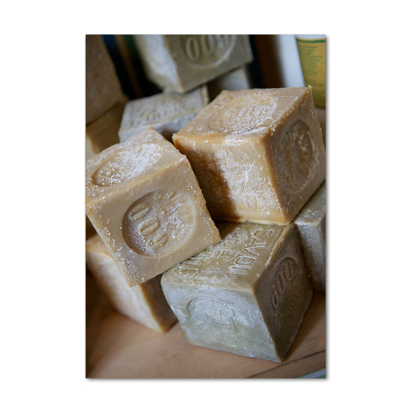 Foto auf glas vertikales Seife