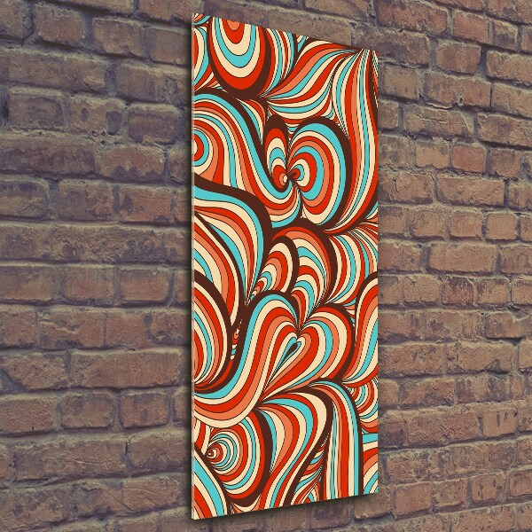 Bild aus glas vertikales Wirbelmuster