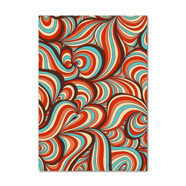 Bild aus glas vertikales Wirbelmuster