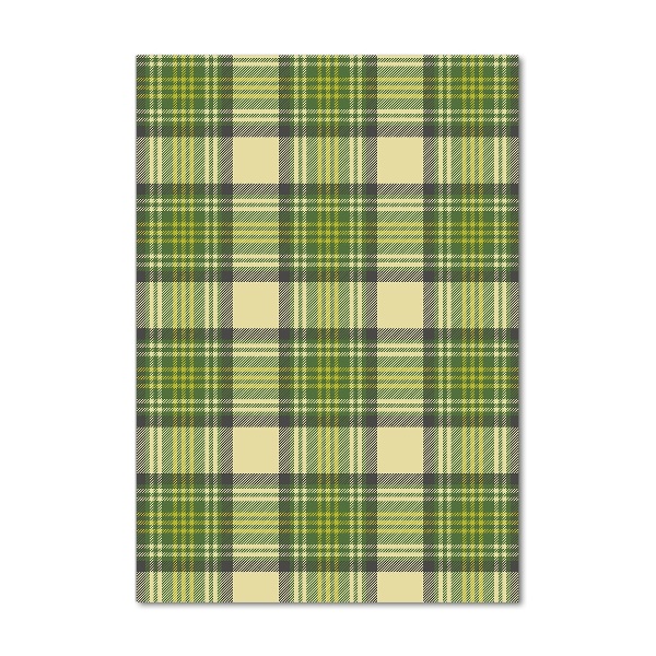 Foto auf glas vertikales Grün kariert