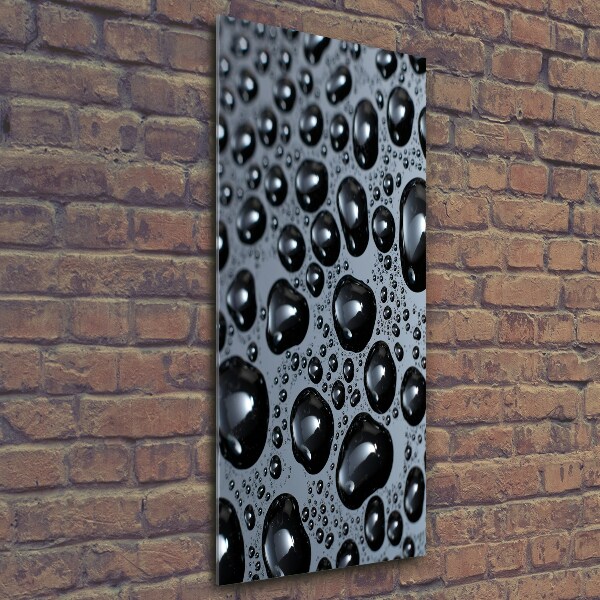 Bild aus glas vertikales Wassertropfen