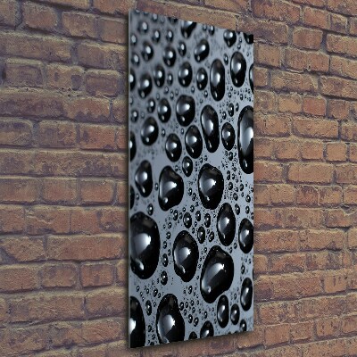 Bild aus glas vertikales Wassertropfen