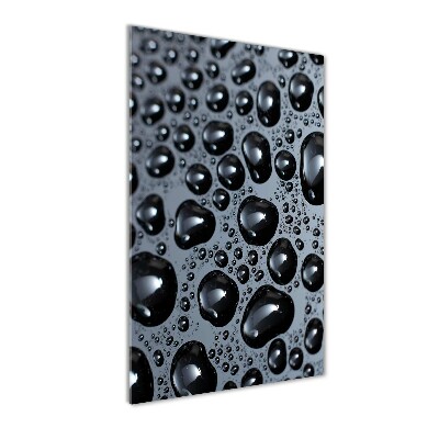 Bild aus glas vertikales Wassertropfen