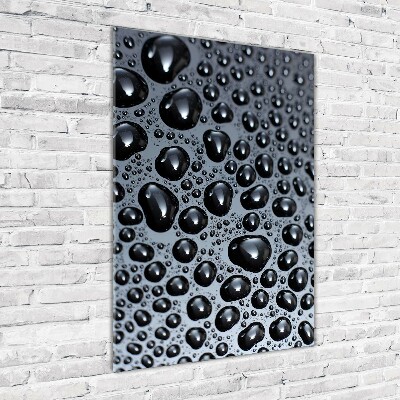 Bild aus glas vertikales Wassertropfen