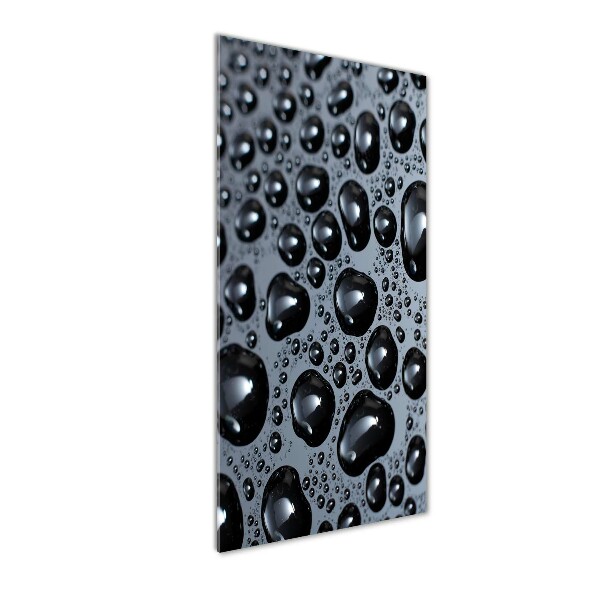 Bild aus glas vertikales Wassertropfen