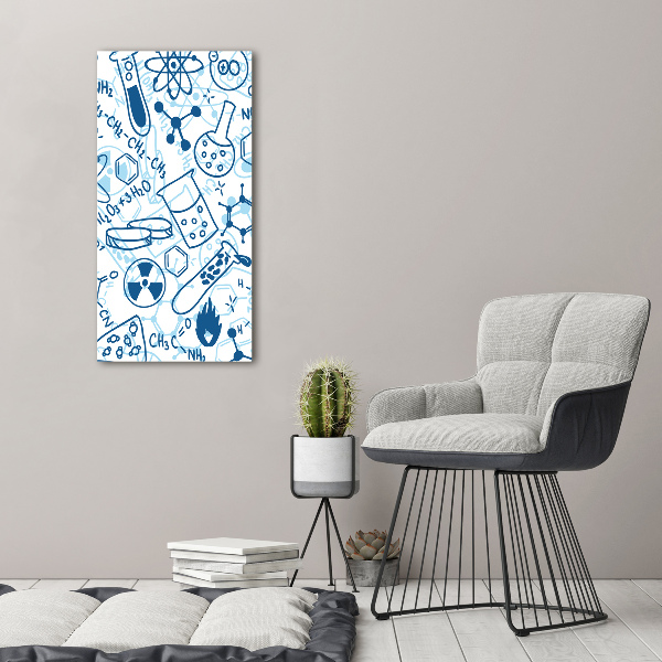 Foto auf glas vertikales Hintergrund in Chemie