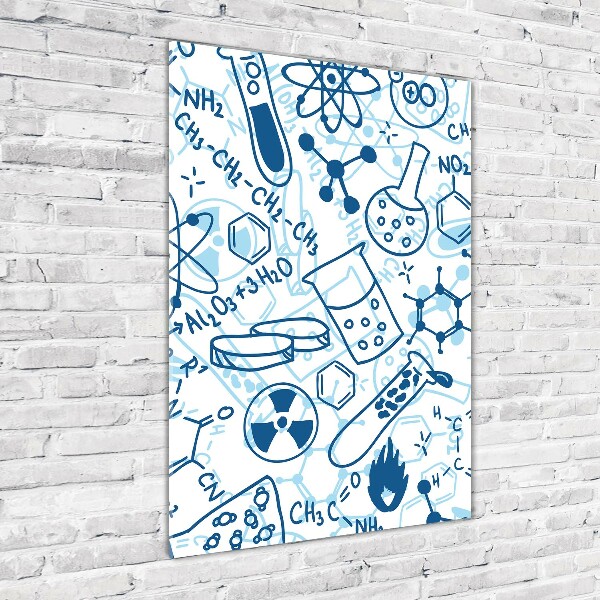 Foto auf glas vertikales Hintergrund in Chemie