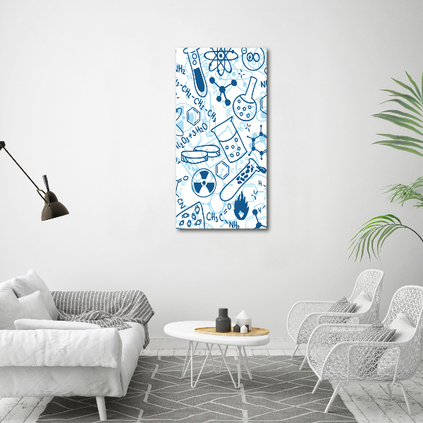 Foto auf glas vertikales Hintergrund in Chemie